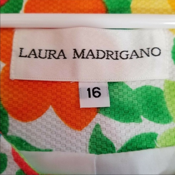 Beautiful Vintage Bright Flower Print Dress NWT - Picture 8 of 8